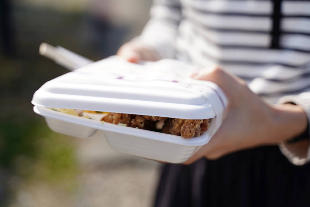 おふくろ 長洲港 からあげ弁当