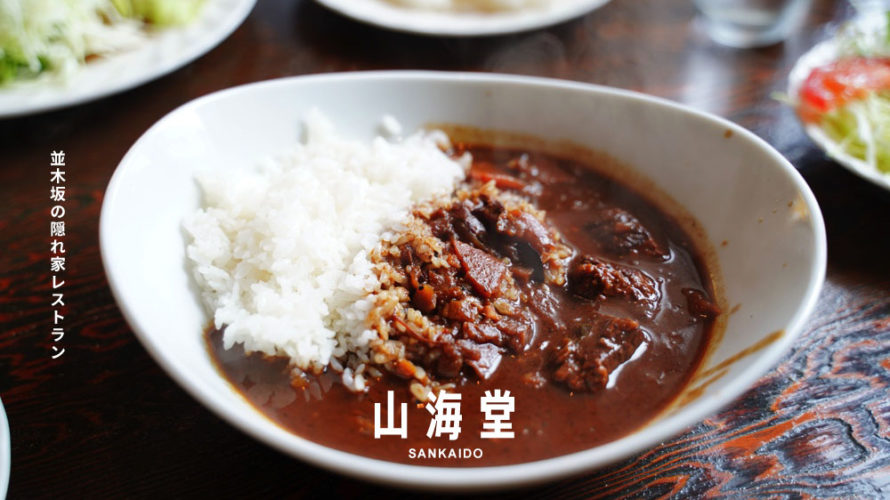 【山海堂】熊本・並木坂でハンバーグとカレーが名物の隠れ家(アジト)を見つけました