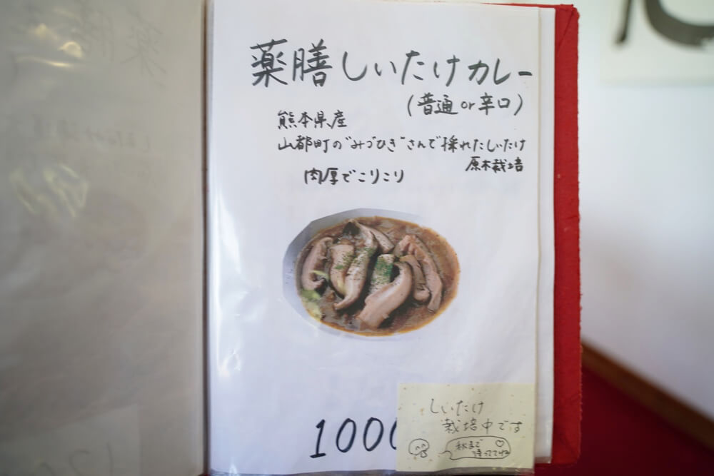 葡萄の木 南阿蘇 カレー