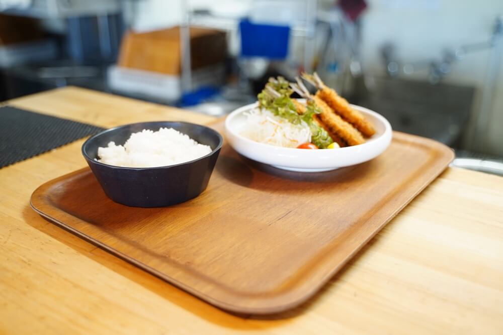 益城食堂 アジフライ