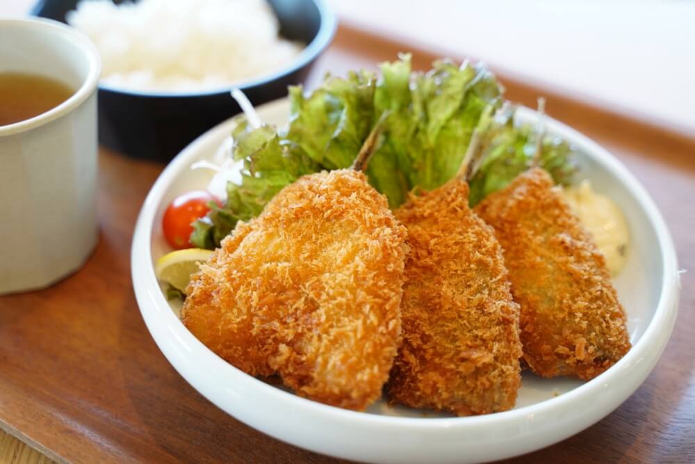 益城食堂 アジフライ