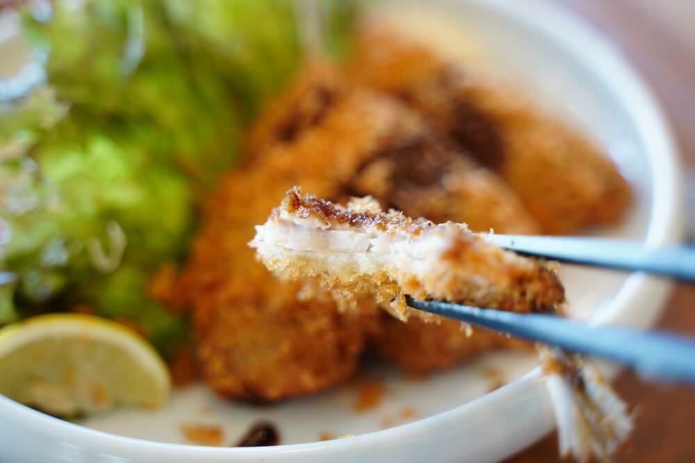 益城食堂 アジフライ