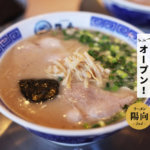 熊本では希少な佐賀のラーメン「陽向(ひなた)」の2号店が健軍にオープン！本店とは味が違うだと?!