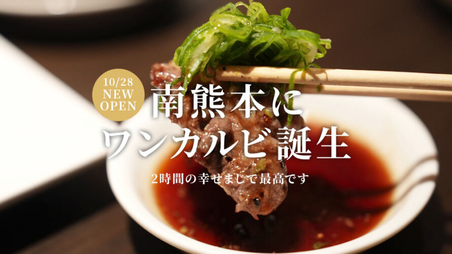 大好きな「ワンカルビ」の南熊本店がオープン！できることなら月一で行きたい最高の食べ放題だ